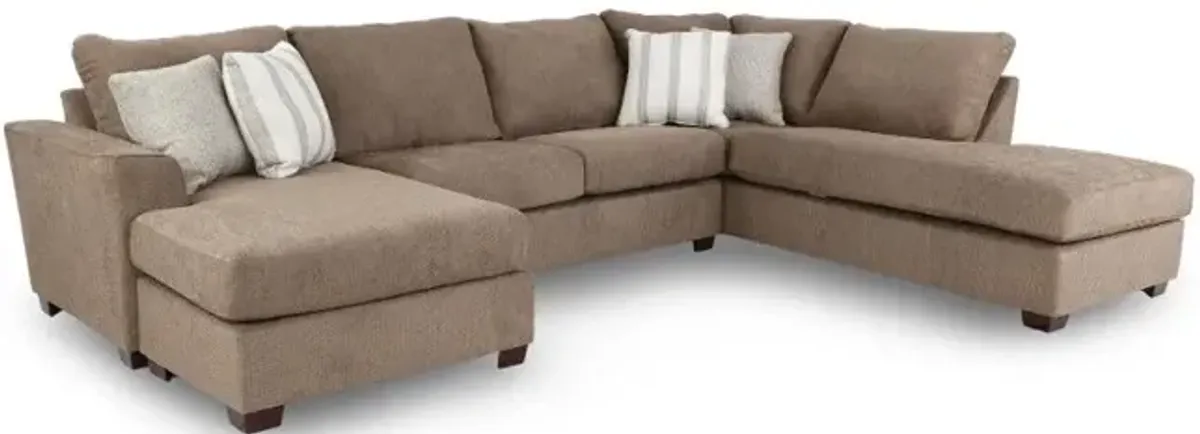 Paxton Light Brown 2 Piece Sectional