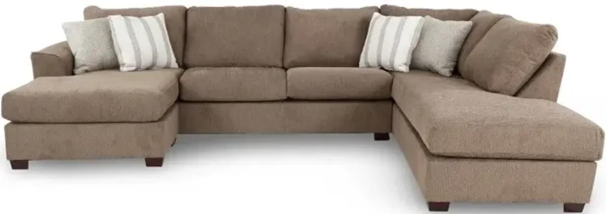 Paxton Light Brown 2 Piece Sectional