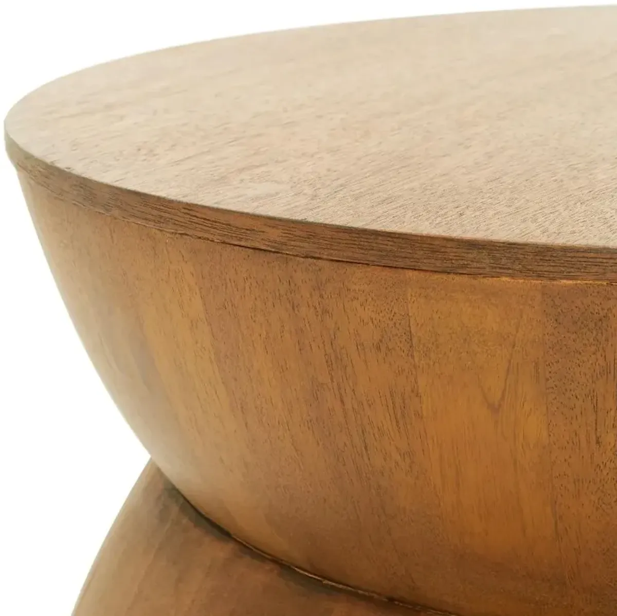 Alecto Medium Walnut Round Coffee Table
