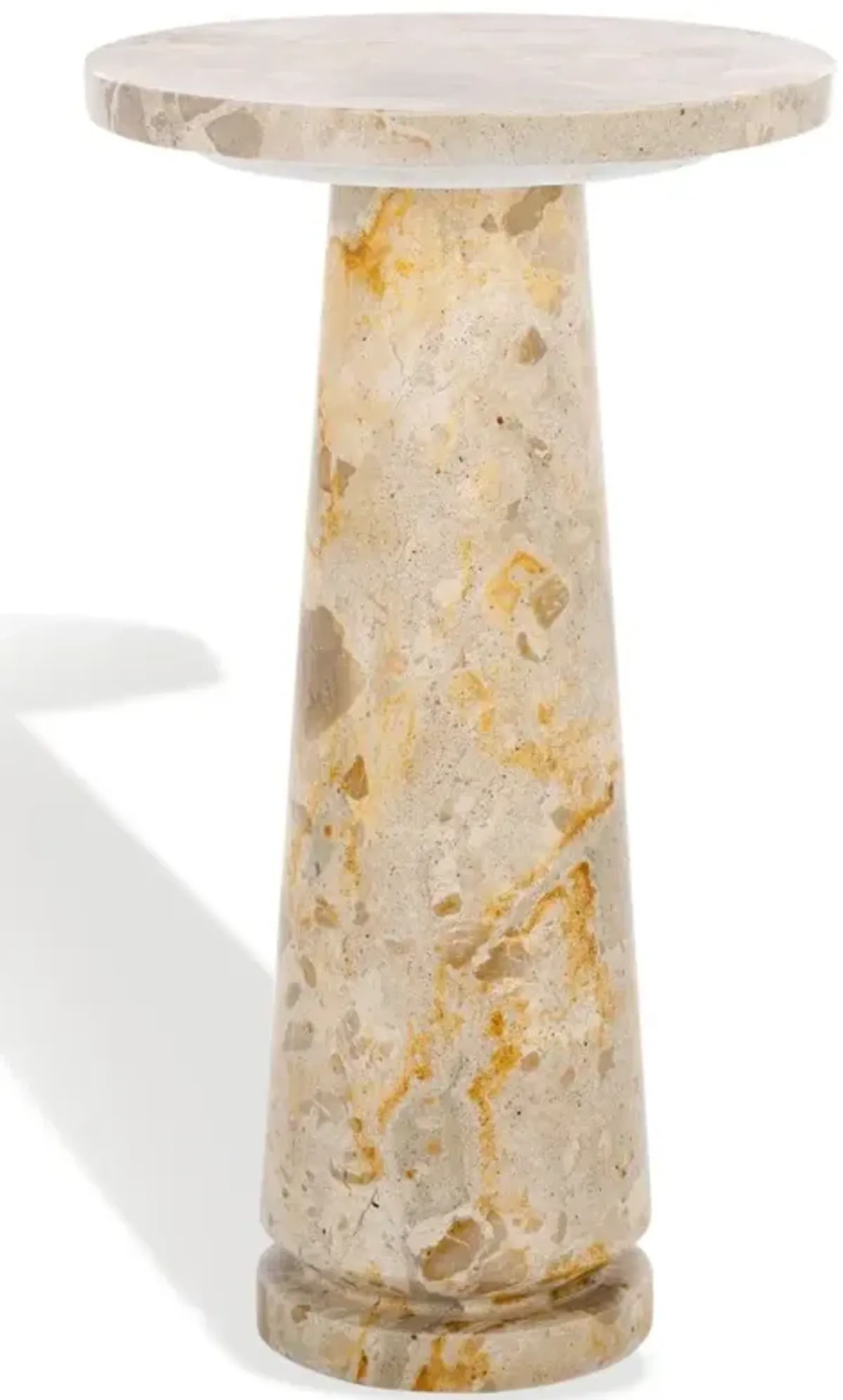 Valentia Round Marble Accent Table