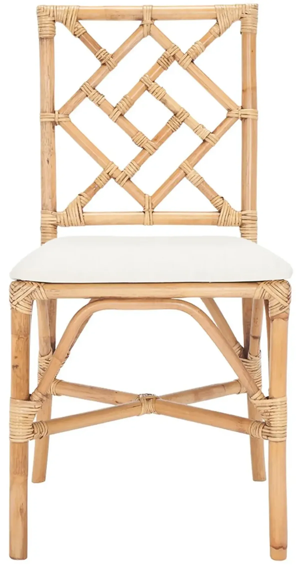 Bhumi Bamboo Honey Accent Chair with Cushion - Set of 2