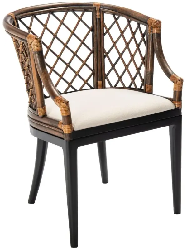 Carlotta Dark Rattan Armchair