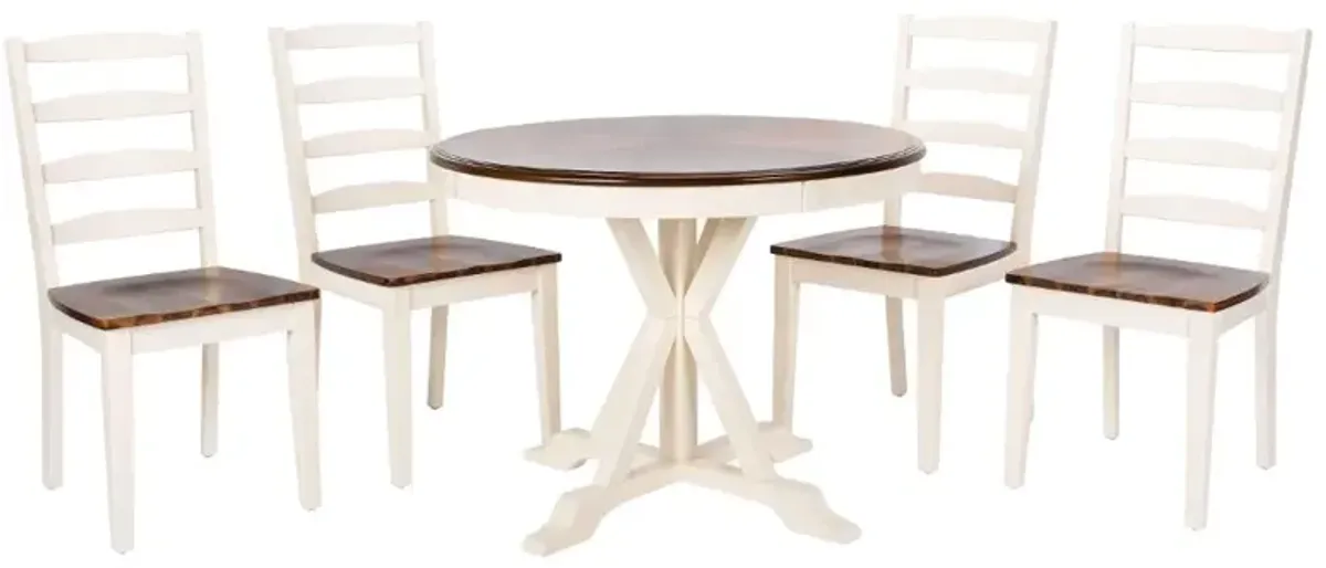 Shay 5 Piece Wood Dining Set