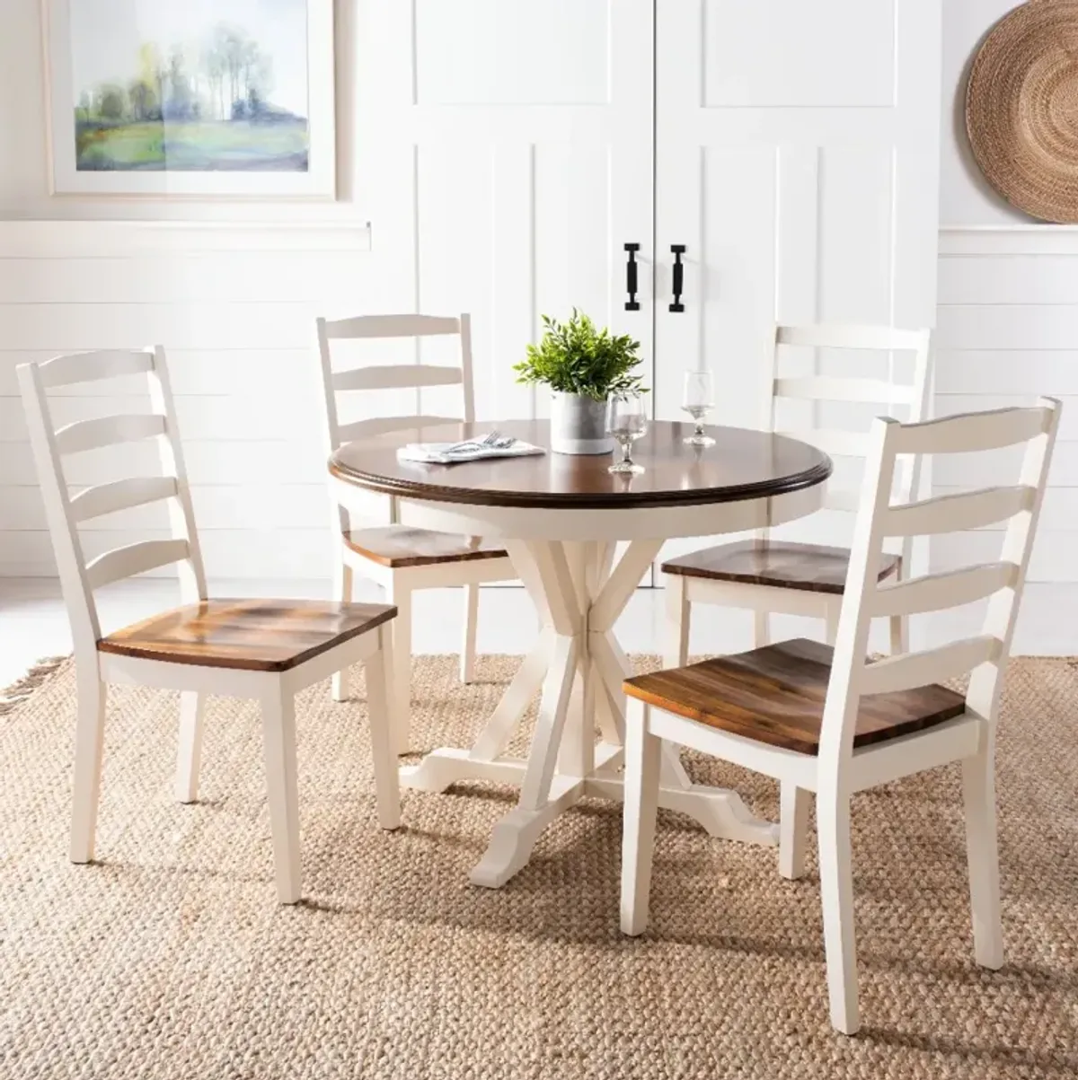 Shay 5 Piece Wood Dining Set