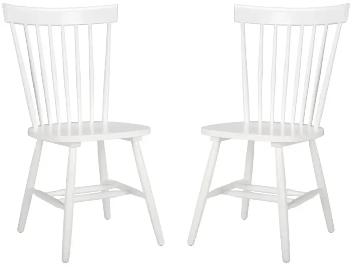 Parker White Spindle Side Chairs - Set of 2
