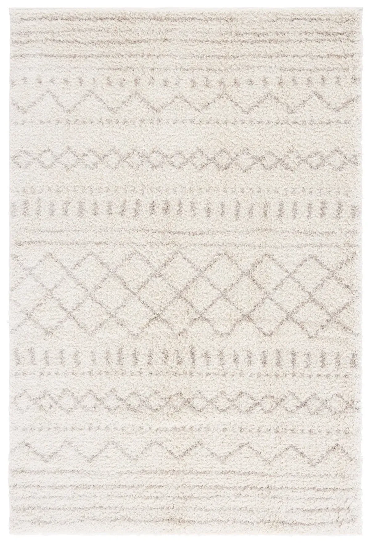 Arizona Shag Ivory and Beige Area Rug