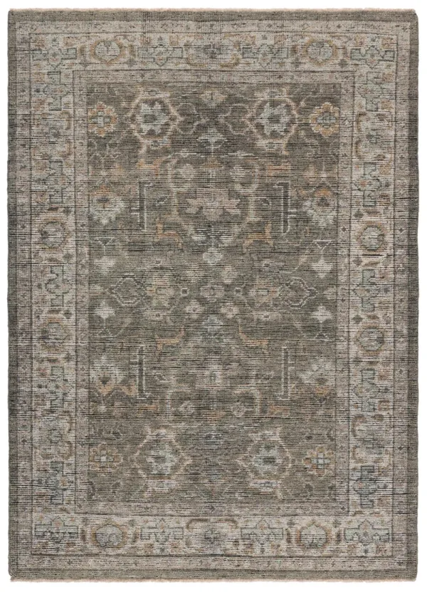 Safavieh Izmir Collection Linen and Dusty Teal Rug
