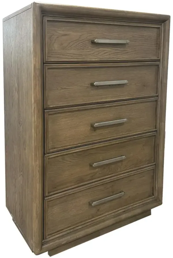 Ryan Brown Oak Chest of Drawers