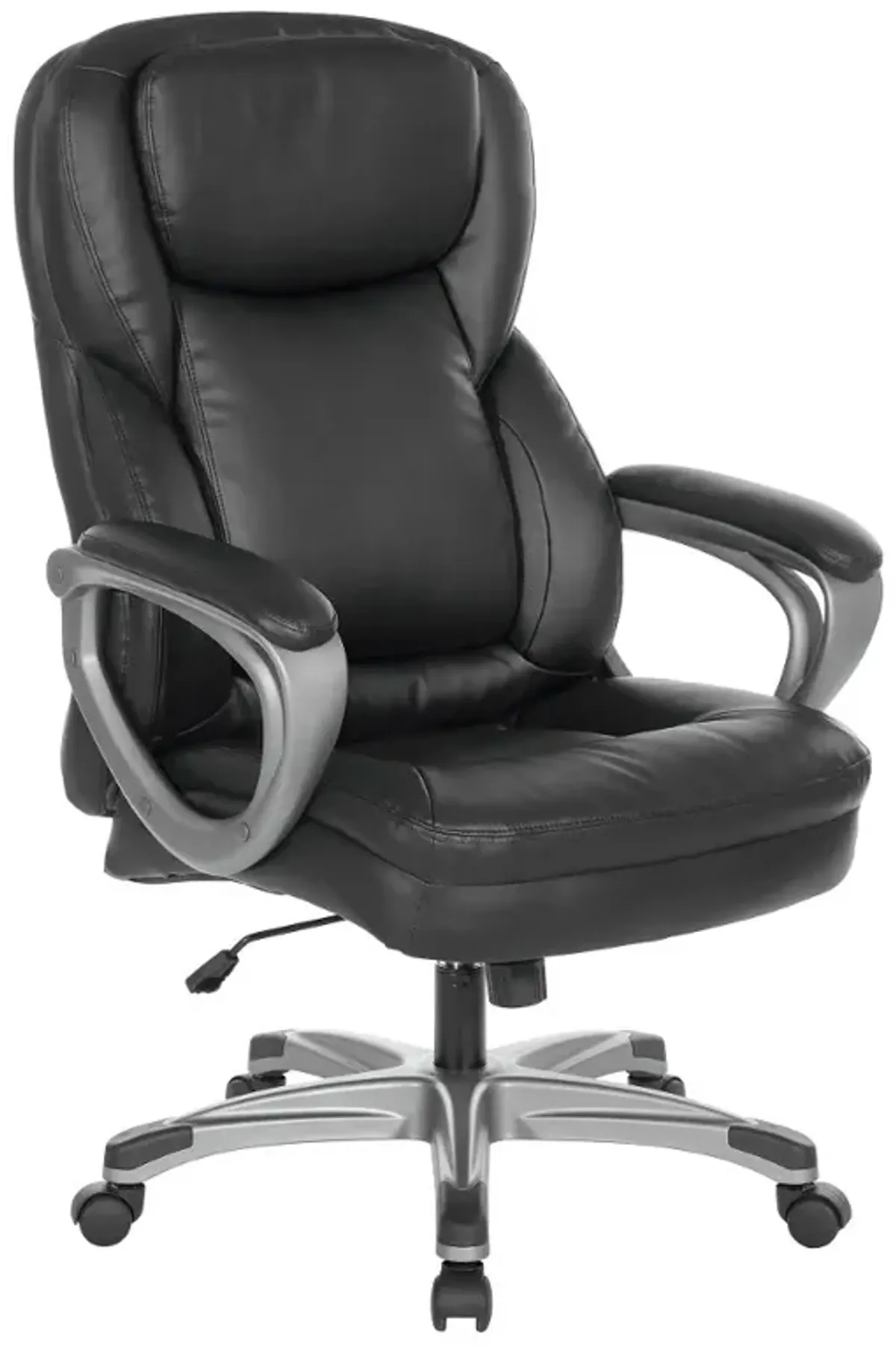 Black Bonded Leather Office Chair