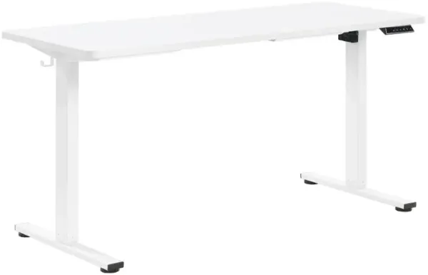Primo White 59" Sit and Stand Desk
