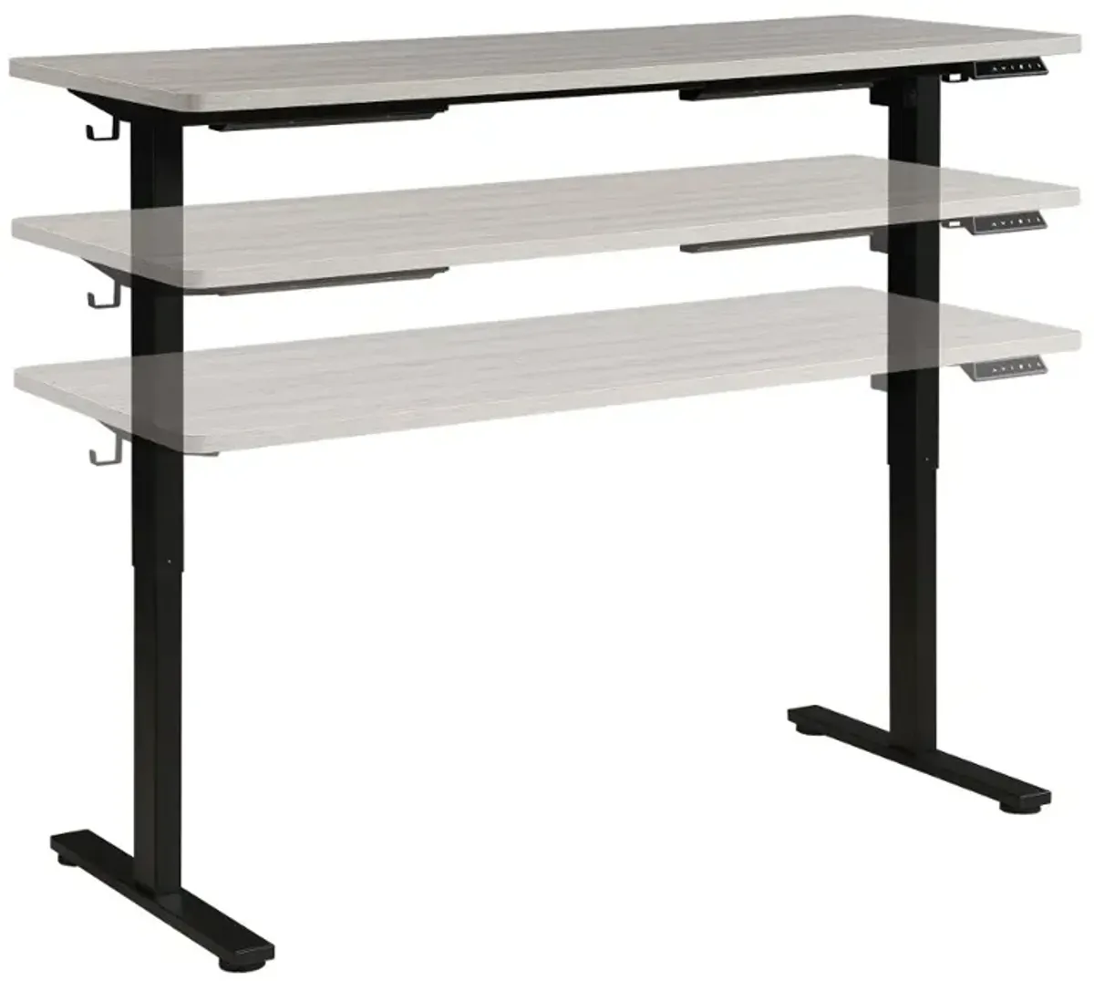 Primo Gray 59" Sit and Stand Desk