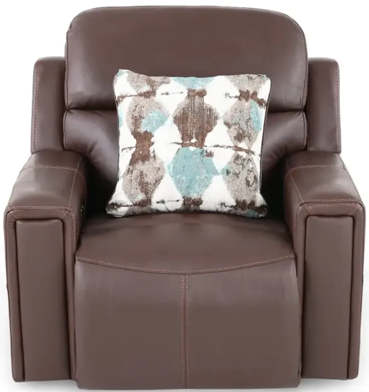 Arezzo Chocolate Brown Leather Power Recliner