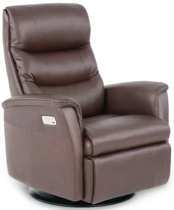 Liberty Mocha Brown Large Power Glider Recliner