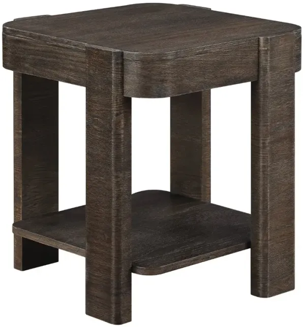Salina Dark Brown End Table