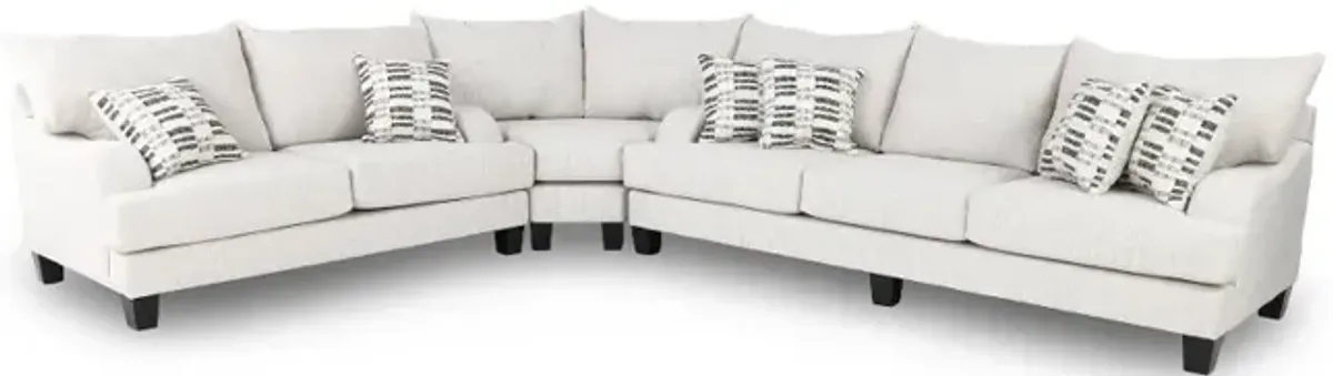 Laguna Marble White 3 Piece Sectional