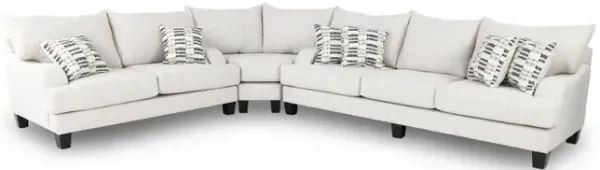 Laguna Marble White 3 Piece Sectional