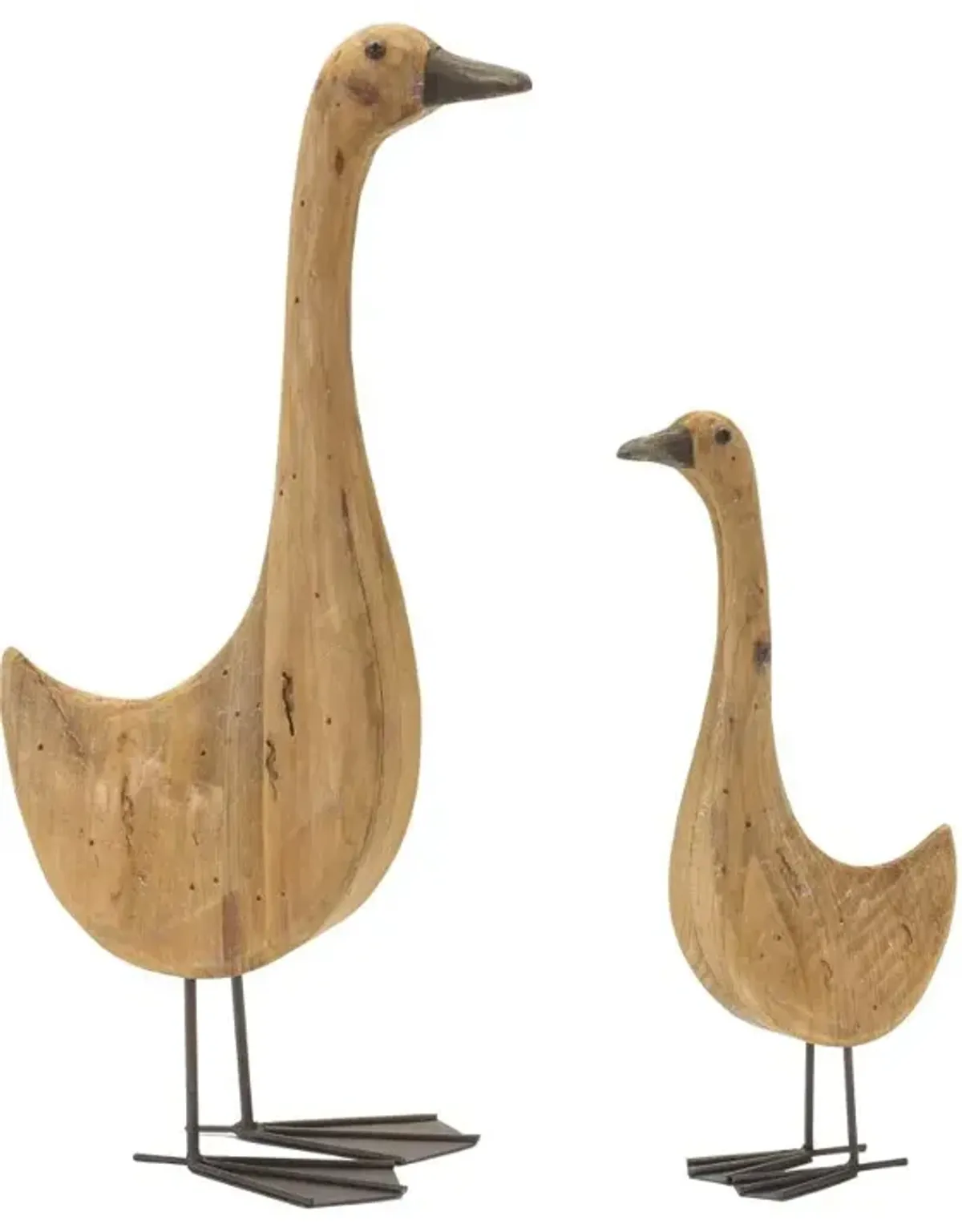 Large Wood Iron Goose