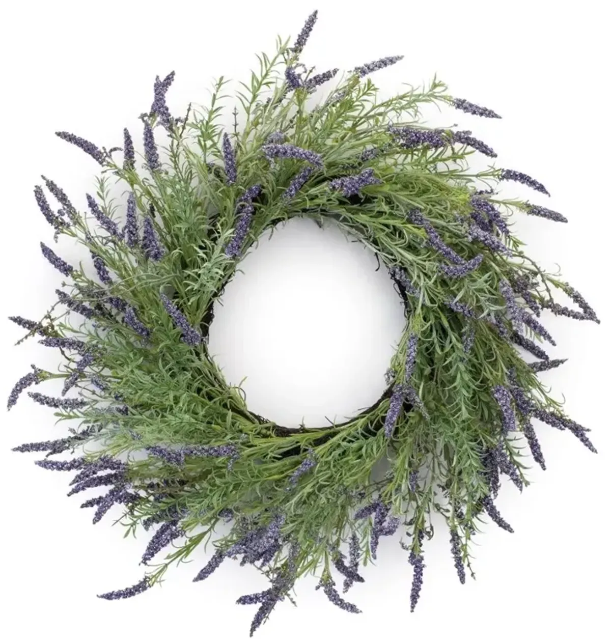 24" Lavender Plastic Wreath