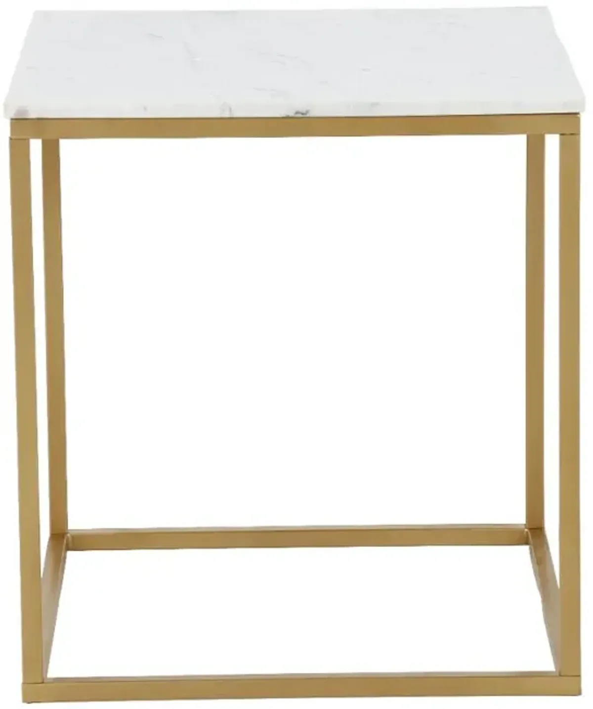 Santana Marble and Gold End Table
