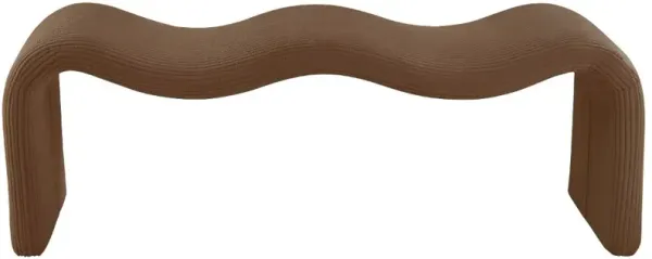 Willow Saddle Corduroy Upholstered Bench