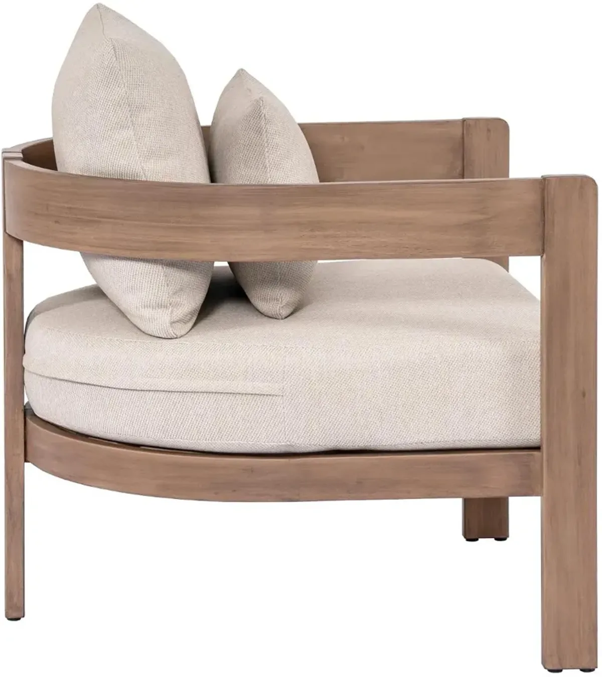 Newport Beige Curved Patio Chair