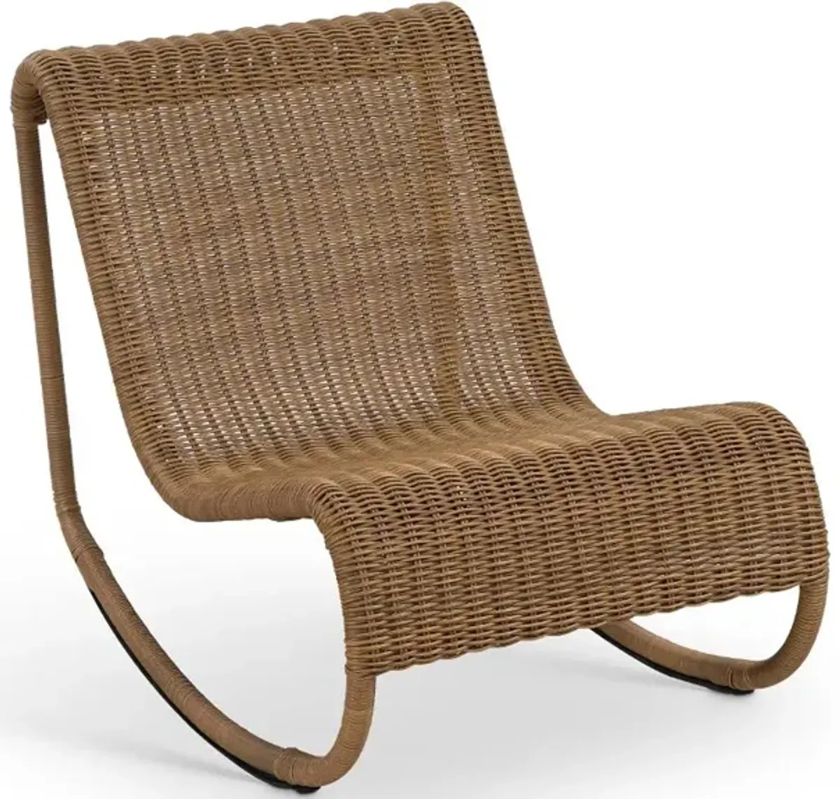 Antigua Natural Wicker Patio Rocking Chair