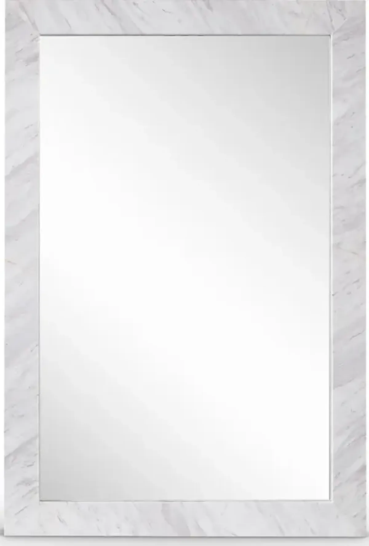 Pavia White Genuine Marble Mirror