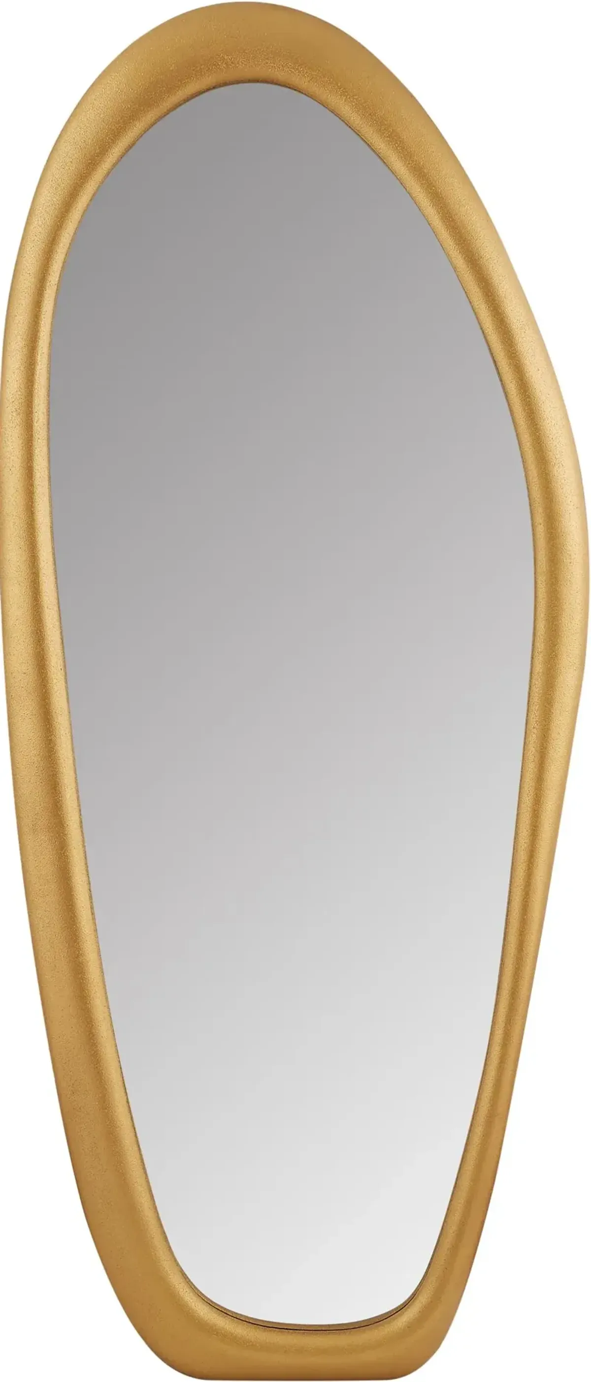 Holland Brass Polyresin Frame Floor Mirror