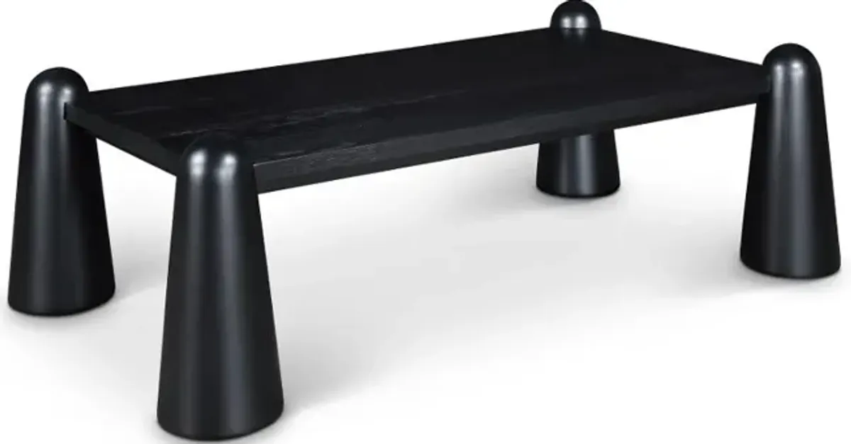 Wyndham Black Art Deco Coffee Table
