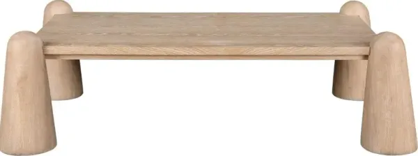 Wyndham Natural Oak Art Deco Coffee Table