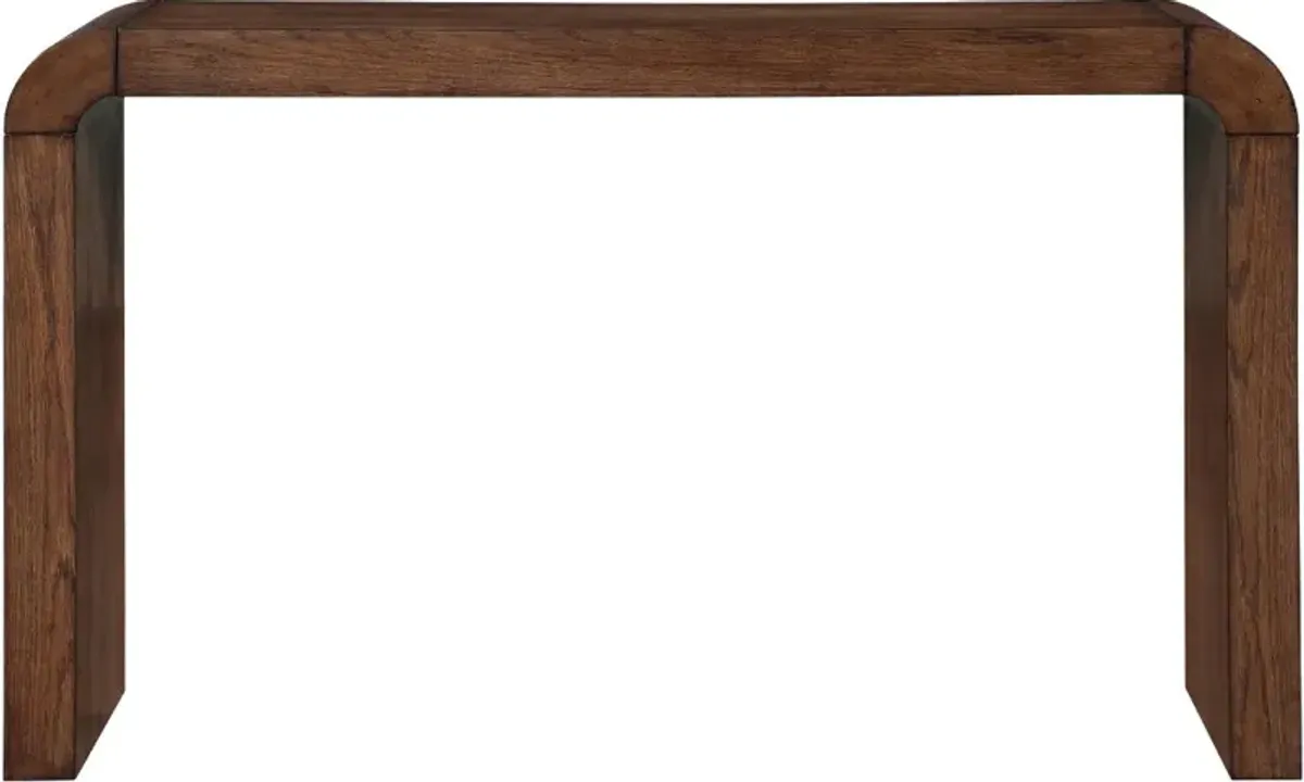 Toulon Brown Oak Console Table