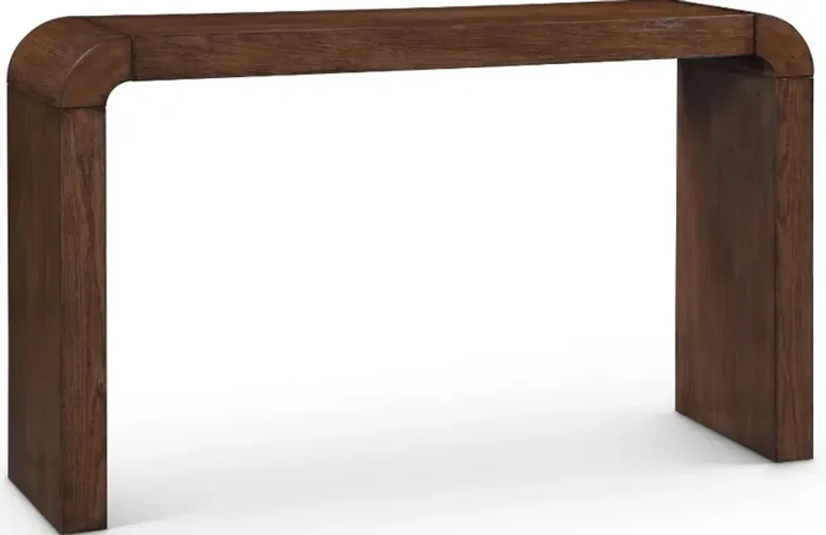 Toulon Brown Oak Console Table