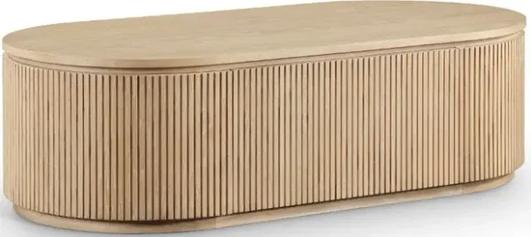 Moana Natural Solid Wood Storage Coffee Table