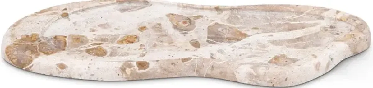 Arezzo Beige Marble Tray