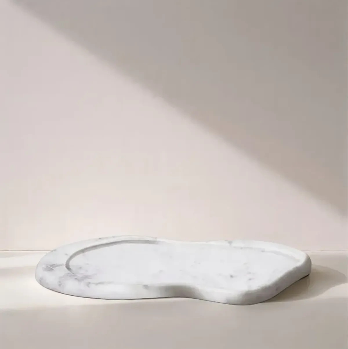 Arezzo White Marble Tray