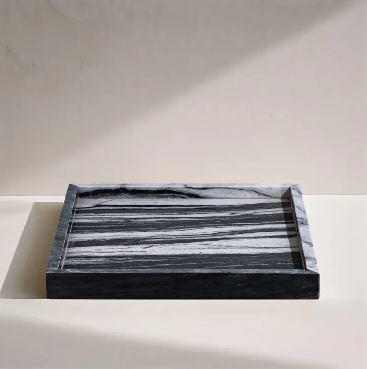 Barletta Panda Square Marble Tray