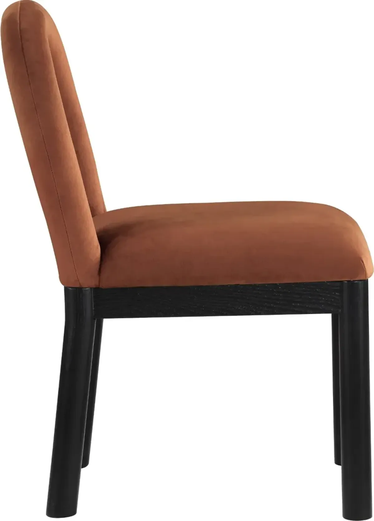 Conrad Brown Velvet Upholstered Dining Chair