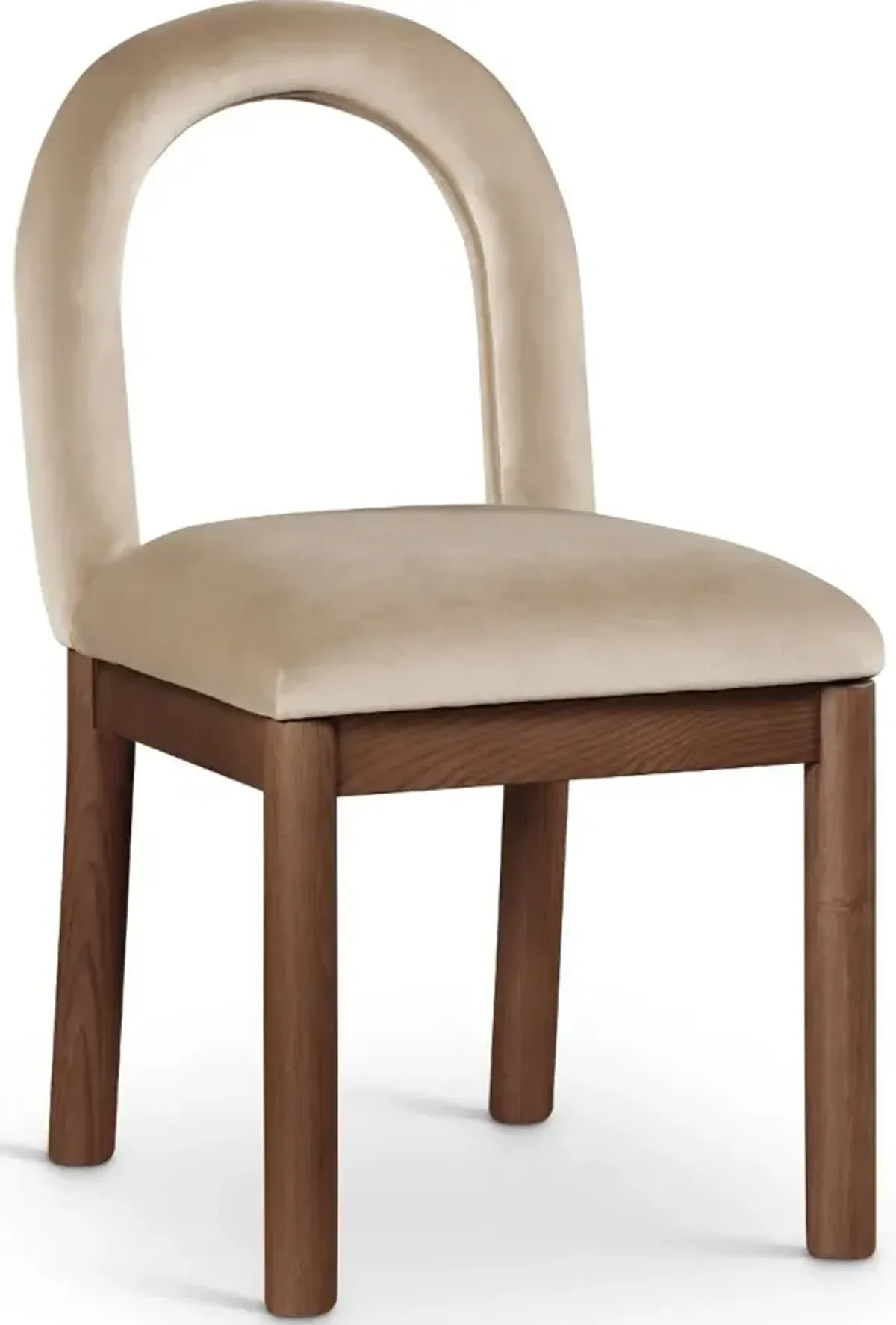 Conrad Beige Velvet Upholstered Dining Chair