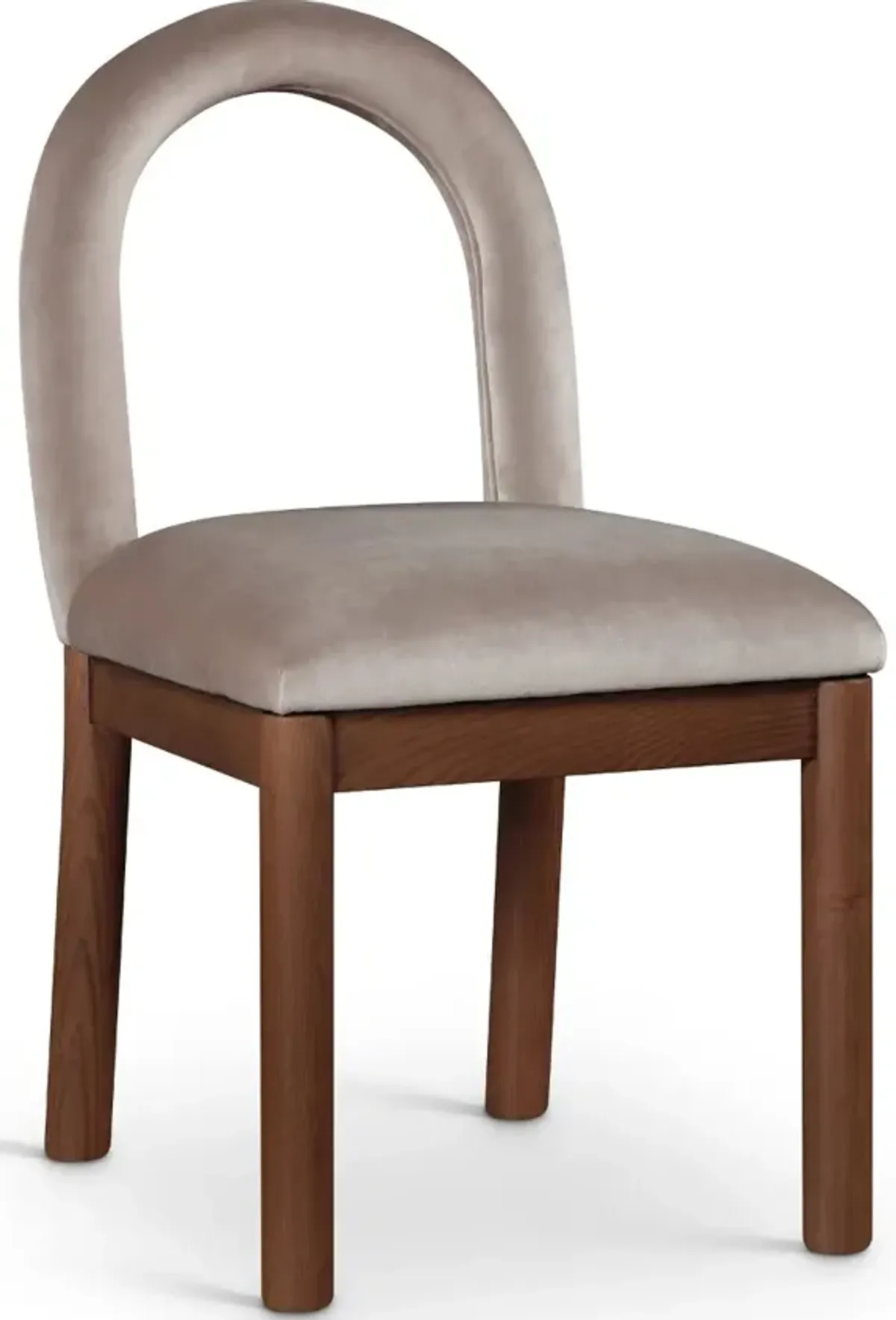 Conrad Taupe Velvet Upholstered Dining Chair
