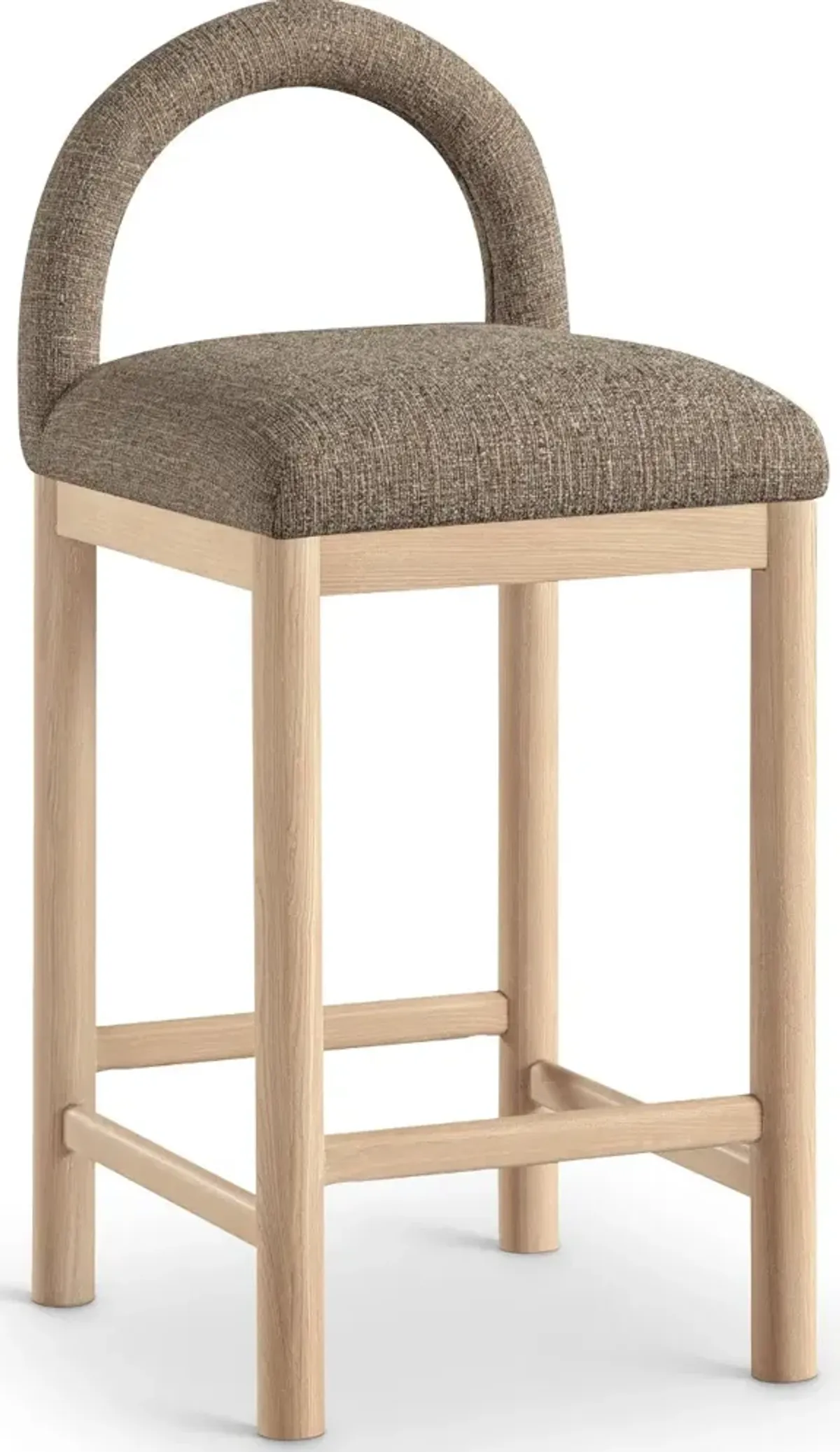 Conrad Brown Upholstered Counter Stool