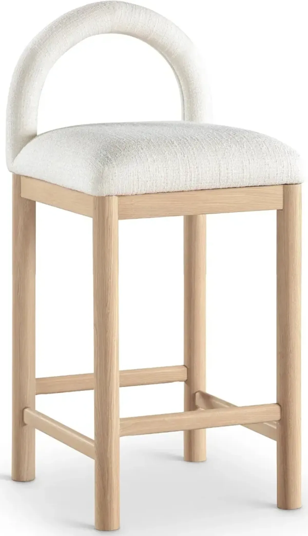 Conrad Cream Upholstered Counter Stool