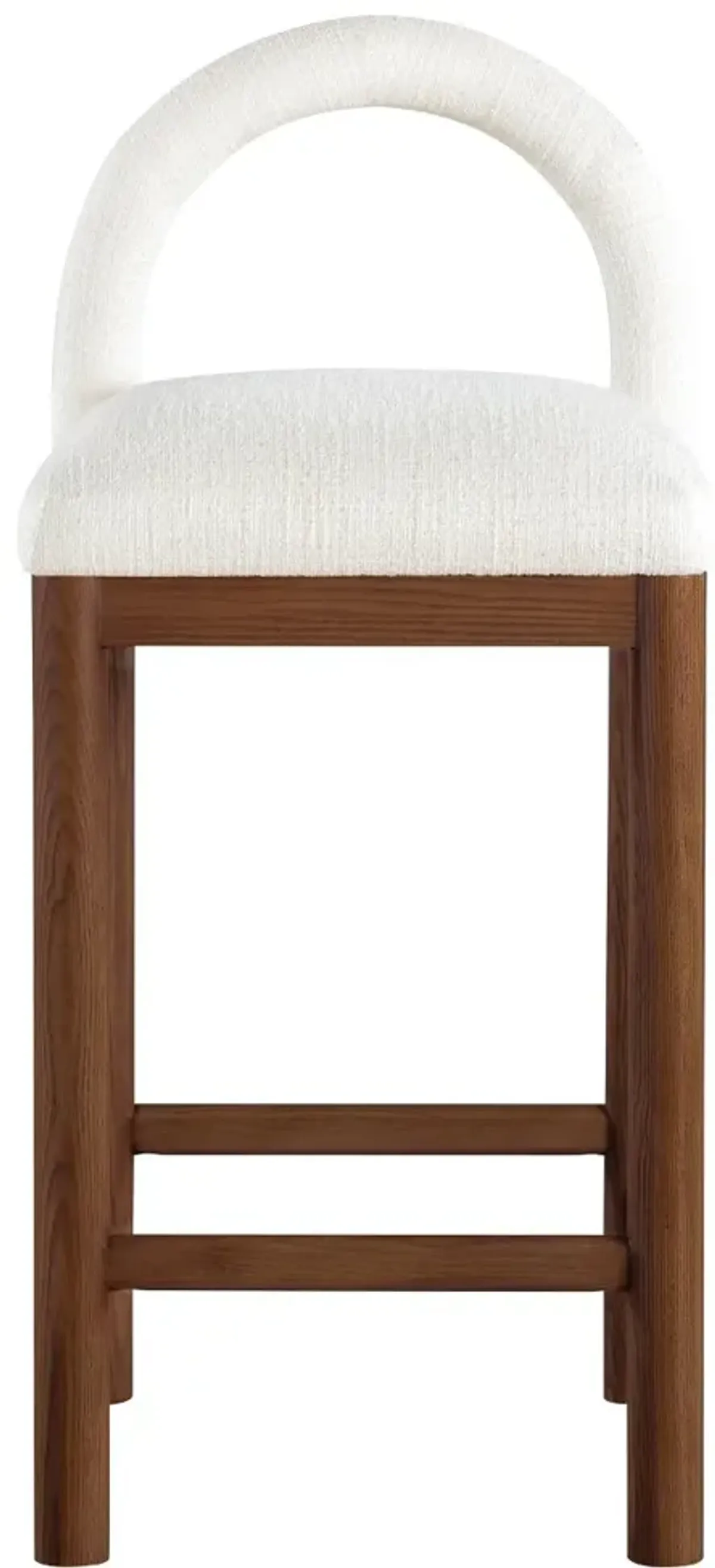 Conrad Cream Upholstered Counter Stool