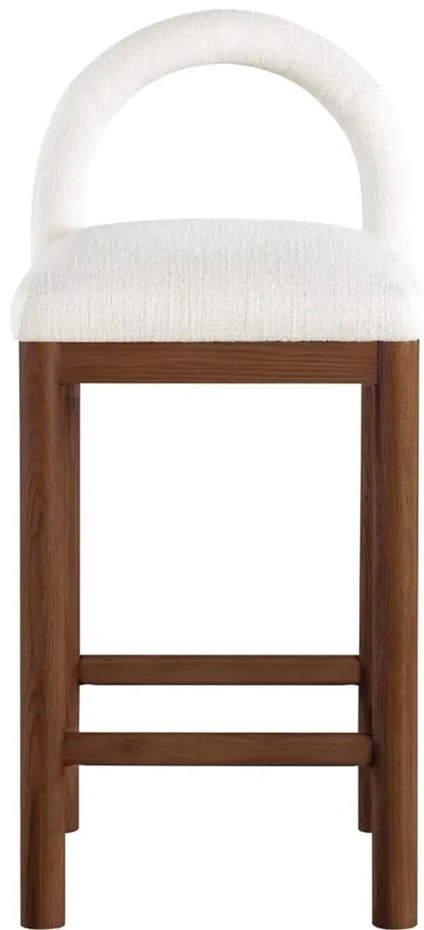 Conrad Cream Upholstered Counter Stool