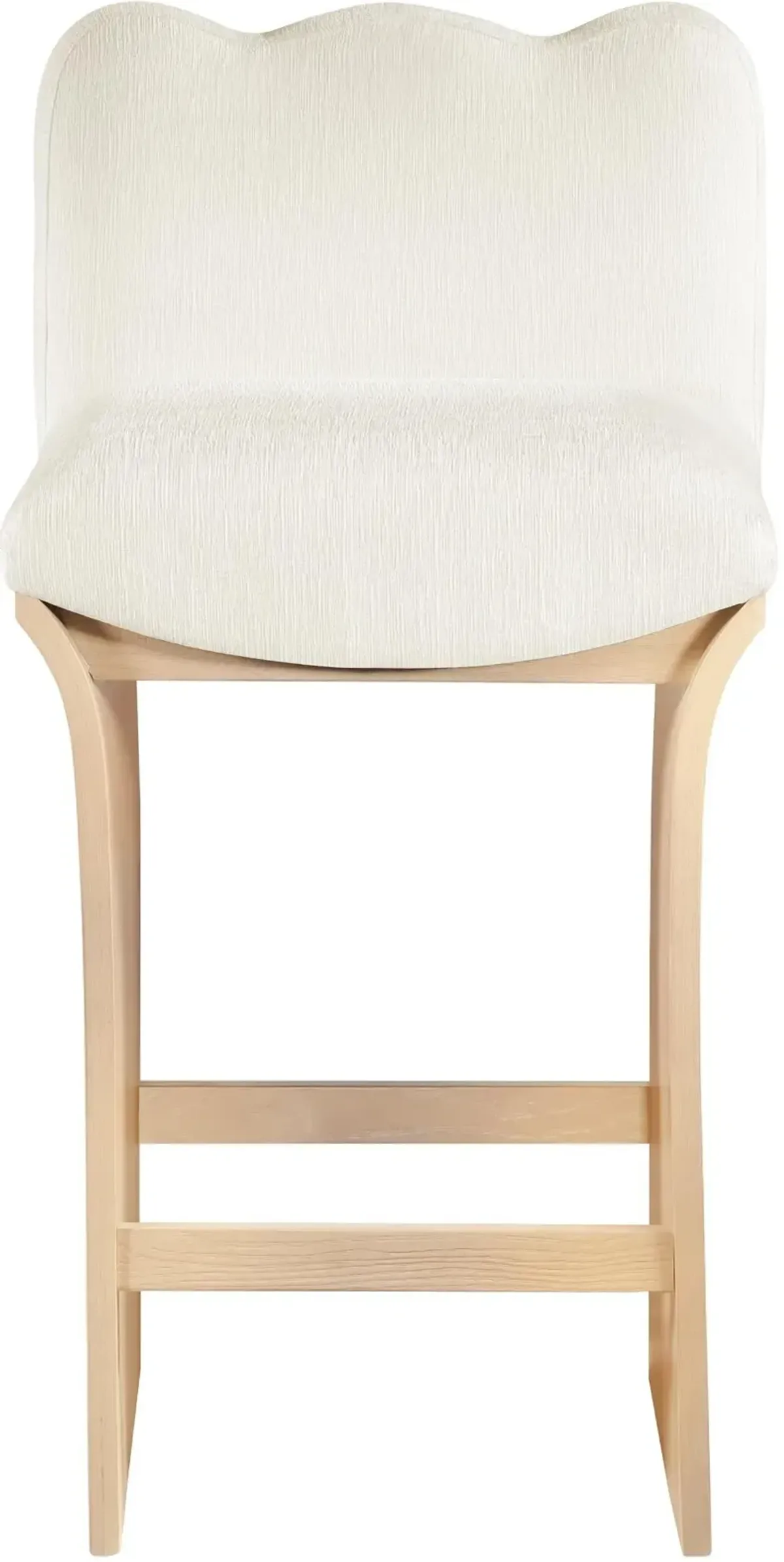 Shaw Cream Upholstered Counter Stool