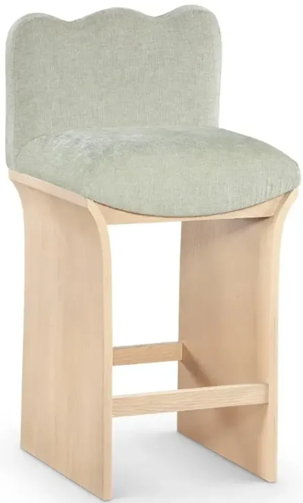 Shaw Mint Green Upholstered Counter Stool