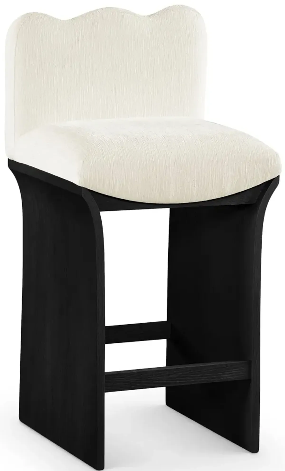 Shaw Cream Upholstered Counter Stool