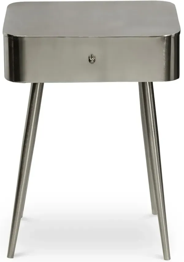 Rylan Silver Iron Nightstand