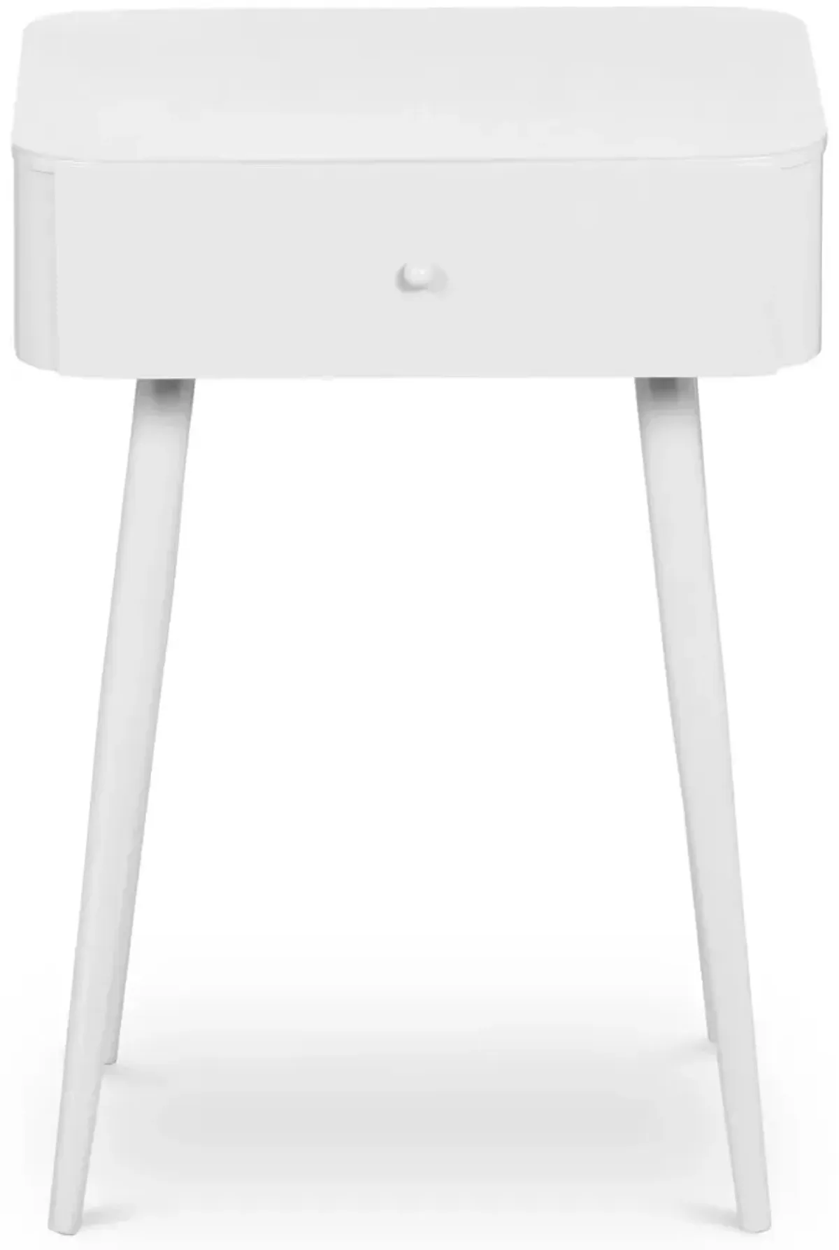 Rylan White Iron Nightstand