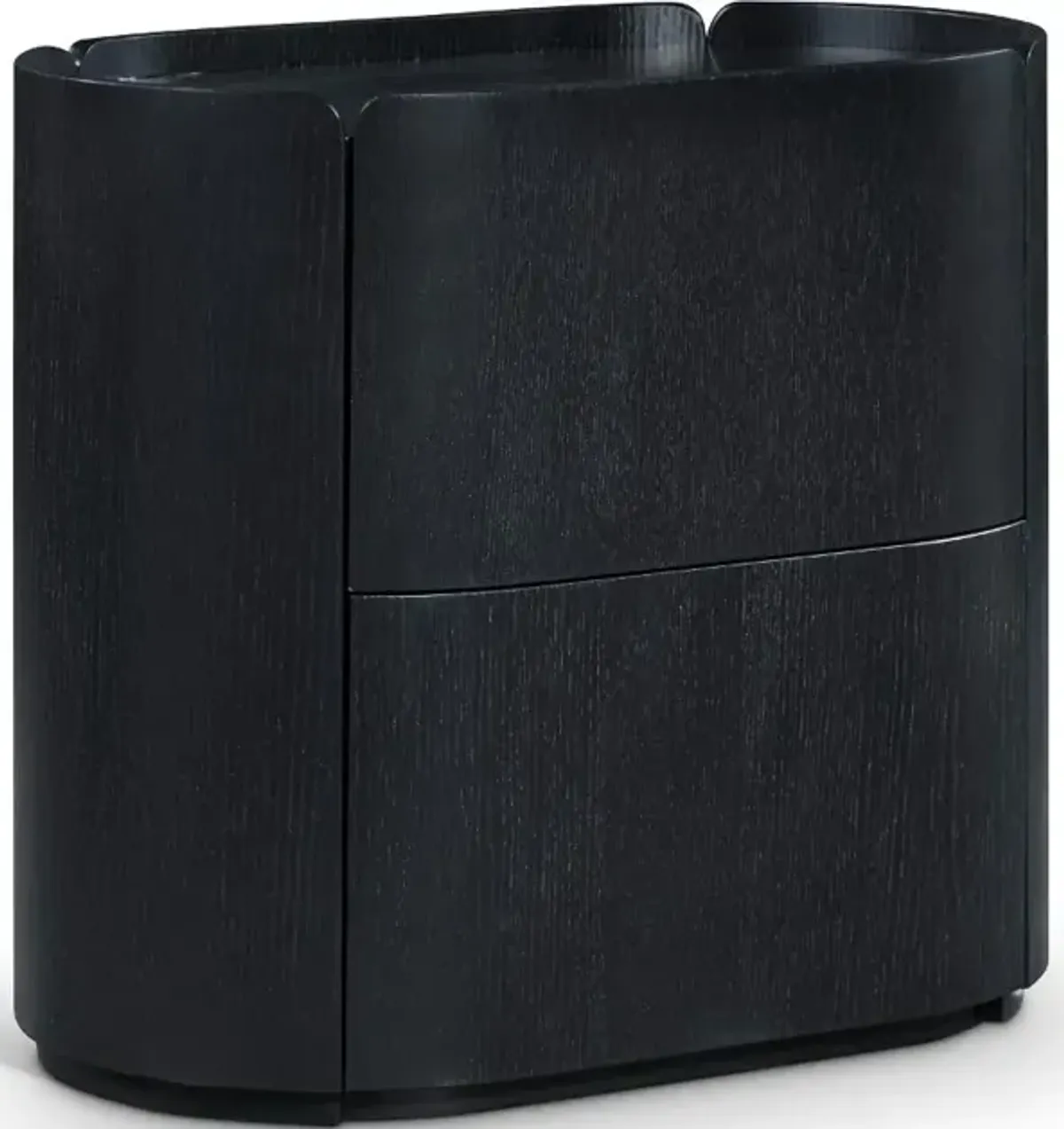 Everett Black Oak Nightstand