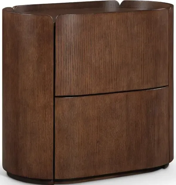Everett Brown Oak Nightstand